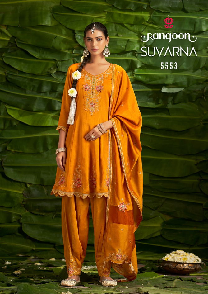 Suvarna By Rangoon Designer Work Readymade Suits Wholesale Shop In Surat